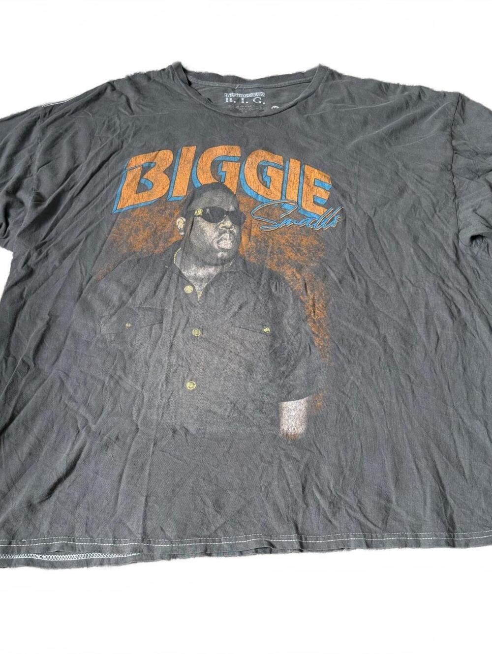 Biggie Smalls Notorious B.I.G. Graphic T-Shirt Faded Black 3XL Hip Hop